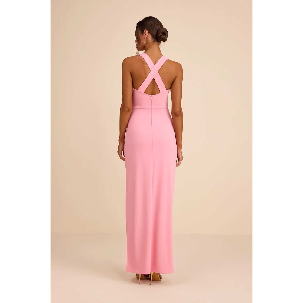 Lulus Glamorous Dedication Light Pink Sleeveless Column Maxi Dress Size XXS - Picture 3 of 9